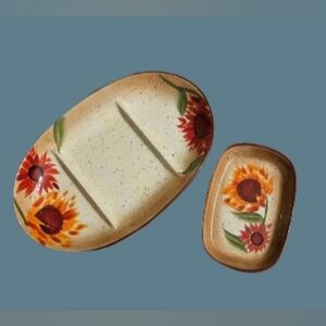 NWOT Pfaltzgraff Evening Sun Serving Dishes Set Of 2